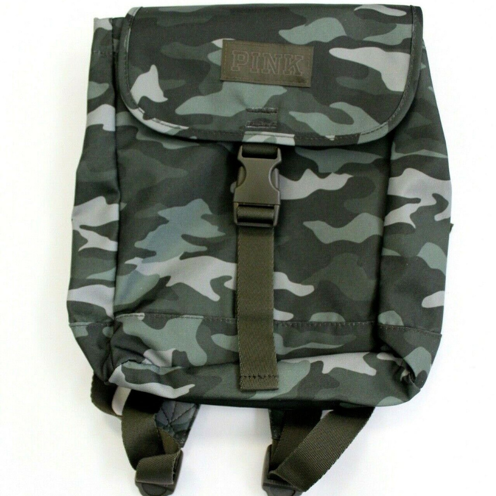 Victoria's Secret PINK Camo Mini Backpack Green